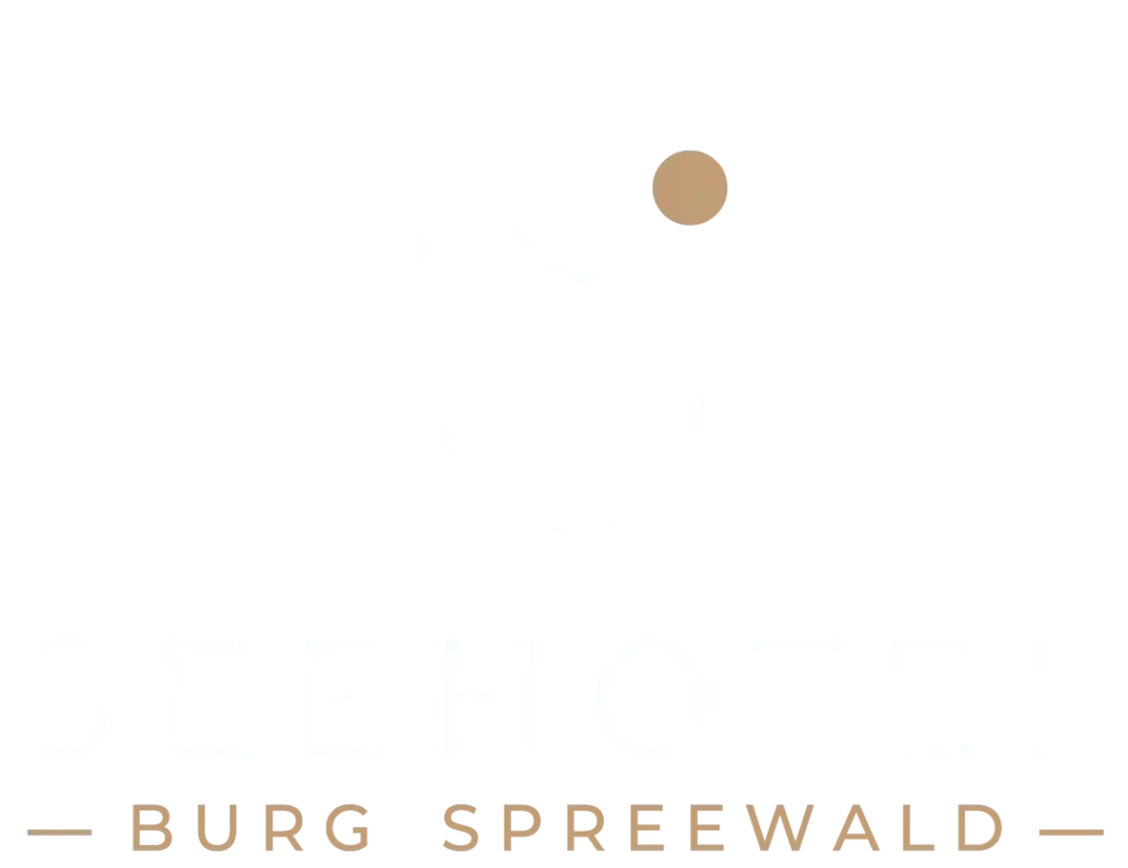 Seehotel Burg Spreewald, Hauptlogo, weié Schrift