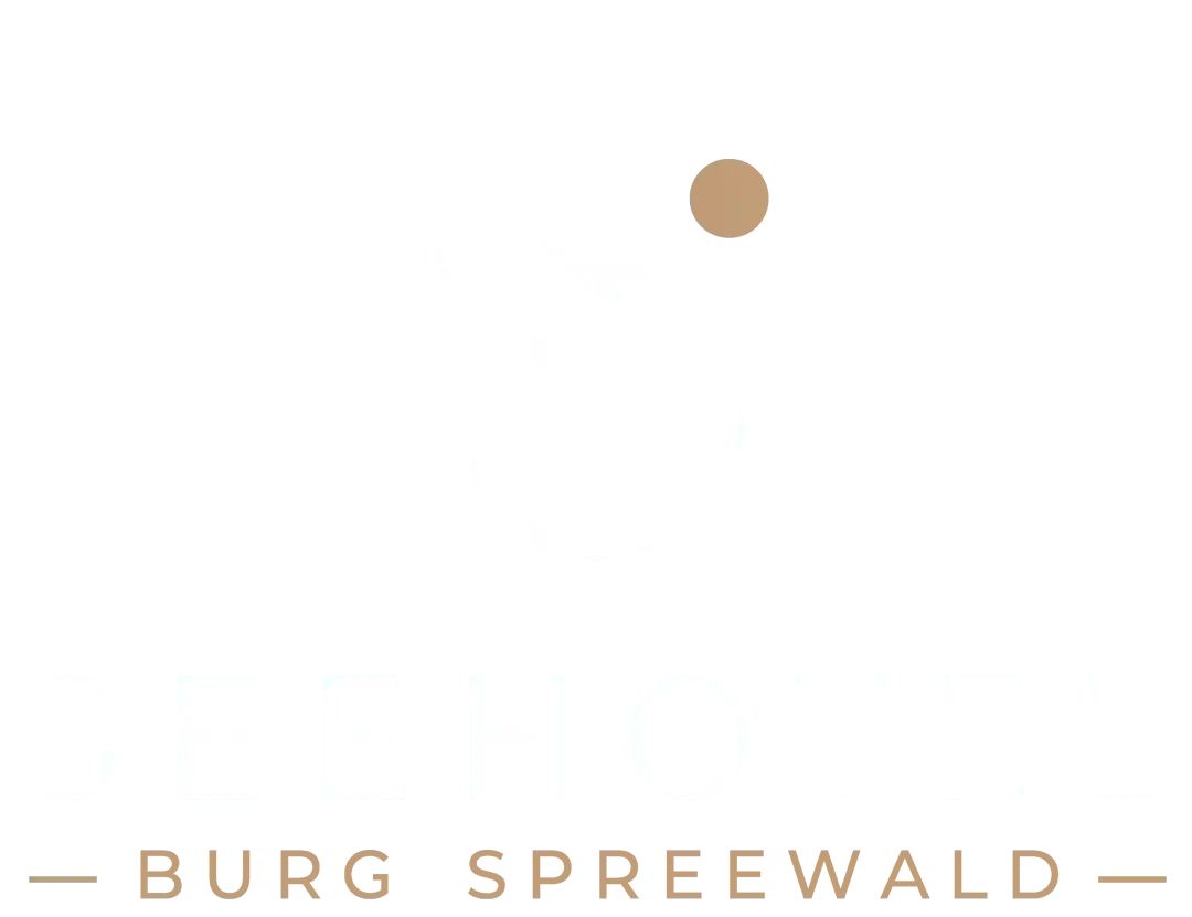 Seehotel Burg Spreewald, Hauptlogo, weié Schrift